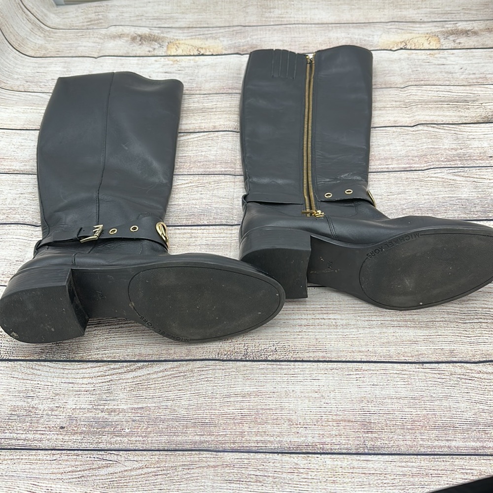 Michael Kors Black and Gold Boots Size 7.5 - Picture 3 of 12